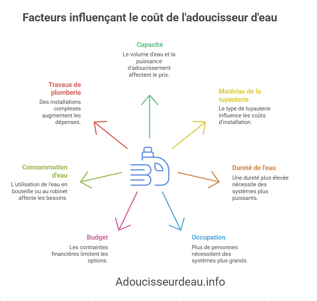Facteurs influençant le coût de l'adoucisseur d'eau Facteurs influençant le coût de l'adoucisseur d'eau