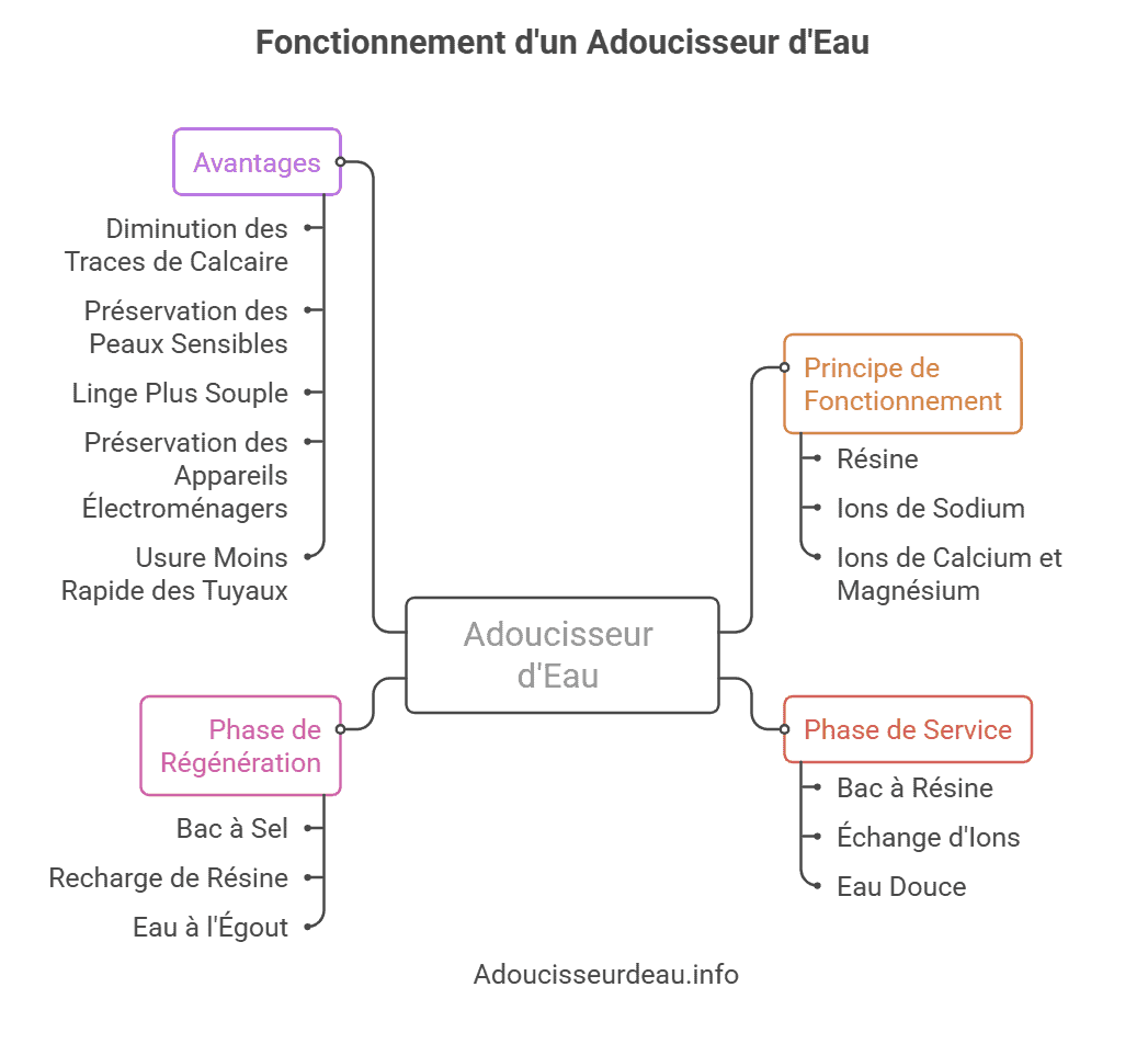 fonctionnement d'un adoucisseur d'eau avec les avantages fonctionnement d'un adoucisseur d'eau avec les avantages